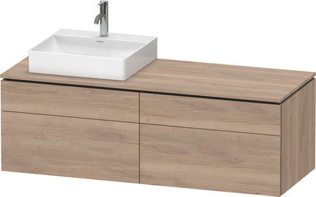 Console vanity unit wall-mounted, LC4870L55550000 Marbled Oak Matt, Decor