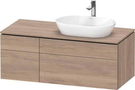 Console vanity unit wall-mounted, LC4874055550000 Marbled Oak Matt, Decor