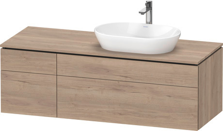 Console vanity unit wall-mounted, LC4875055550000 Marbled Oak Matt, Decor