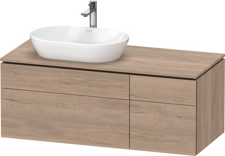 Console vanity unit wall-mounted, LC4876055550000 Marbled Oak Matt, Decor