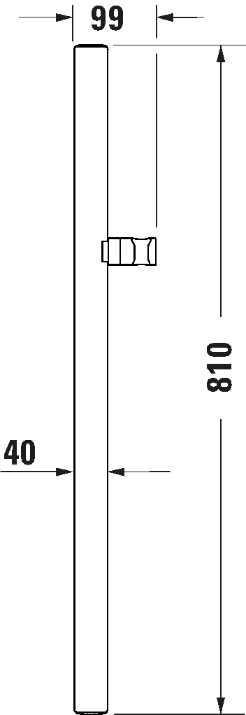 Shower rail 800, UV0600005