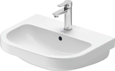 Lavabo, 2398550000 Blanc brillant, Nombre de trous de robinetterie par espace de toilette: 1 Au centre, Trop-plein: Oui