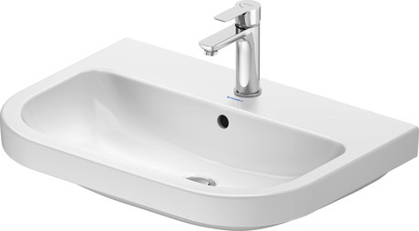 Lavabo, 2398650000 Blanc brillant, Nombre de trous de robinetterie par espace de toilette: 1 Au centre, Trop-plein: Oui