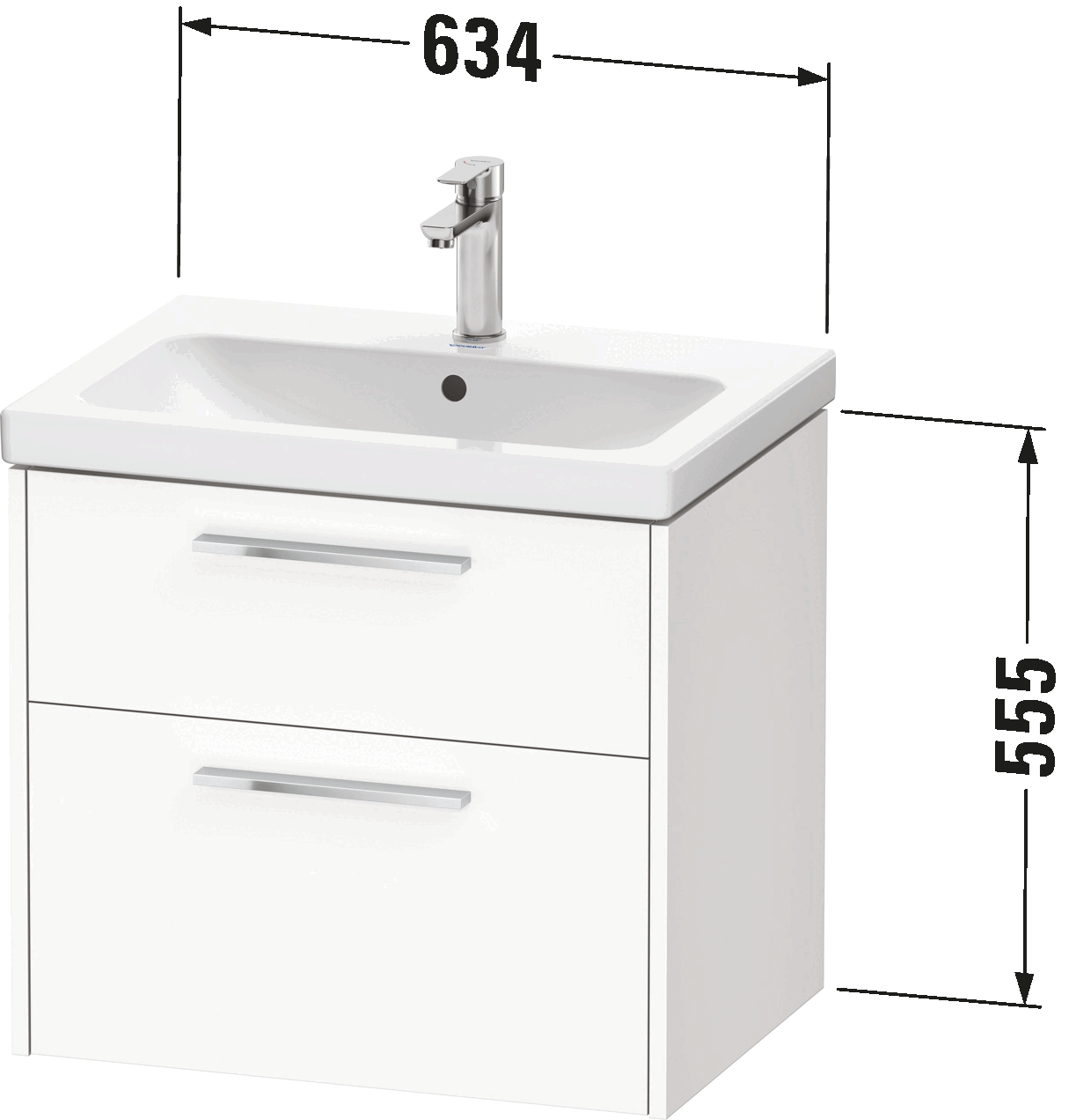 Vanity unit wall-mounted, DC4671