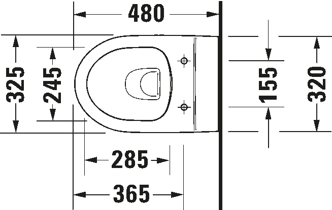 Wall-mounted toilet, 257409