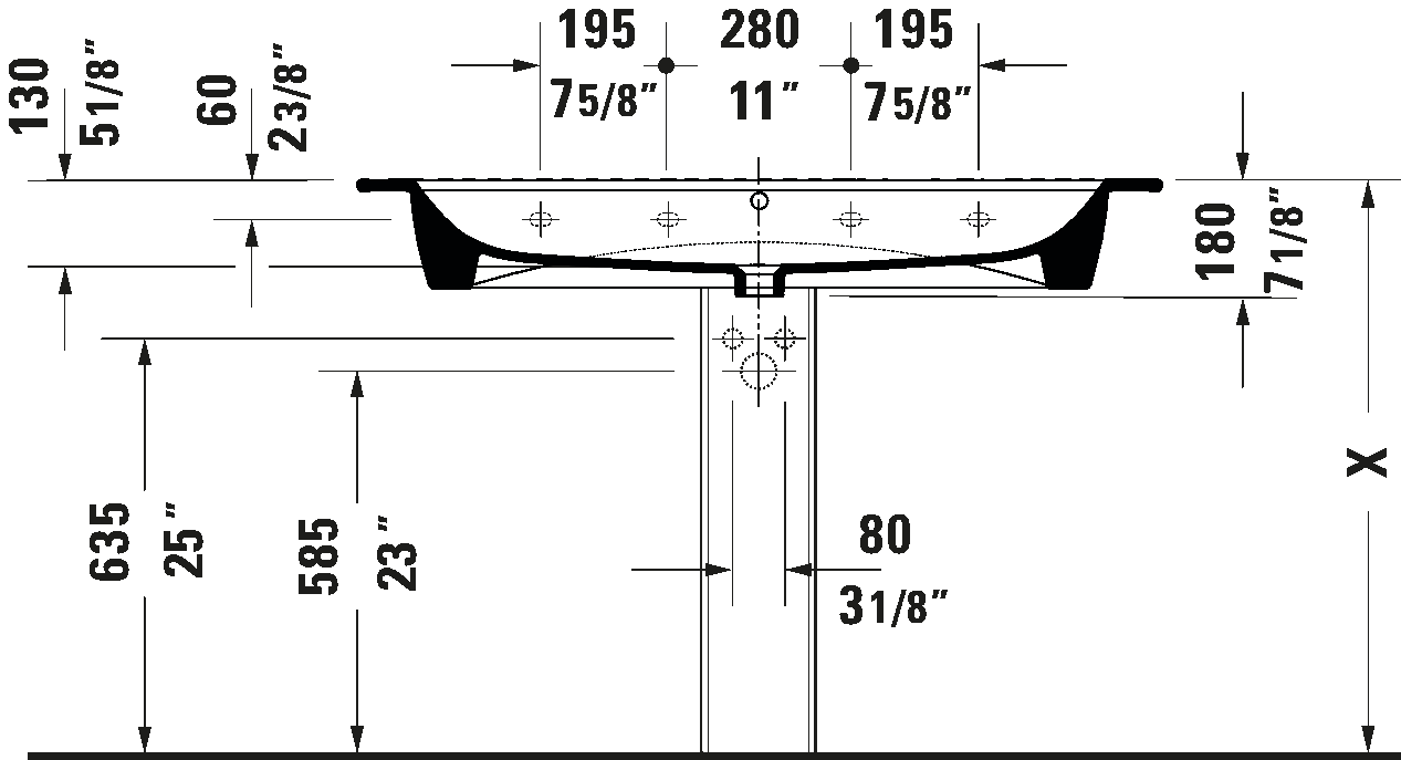 Wall Mounted Sink, 236112