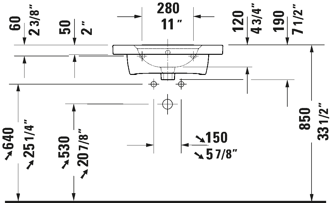 Wall Mounted Sink, 238760