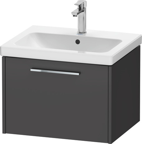 Vanity unit wall-mounted, DC4665010490000 Graphite Matt, Decor, Handle Chrome