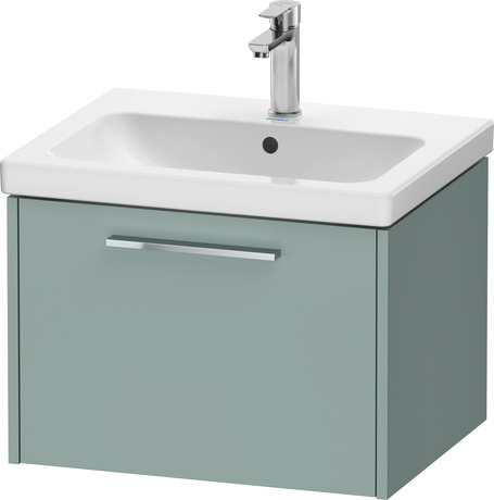 Vanity unit wall-mounted, DC4665010HG0000 Fjord Green Matt, Decor, Handle Chrome