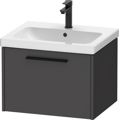 Vanity unit wall-mounted, DC46650BD490000 Graphite Matt, Decor, Handle Diamond black