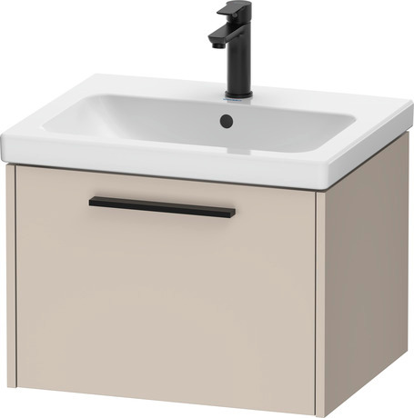 Vanity unit wall-mounted, DC46650BD910000 taupe Matt, Decor, Handle Diamond black