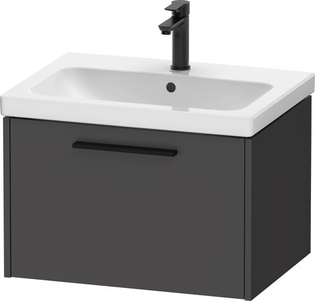 Vanity unit wall-mounted, DC46660BD490000 Graphite Matt, Decor, Handle Diamond black