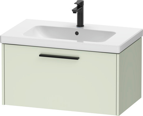 Vanity unit wall-mounted, DC46670BDHH0000 Pale Green Matt, Decor, Handle Diamond black