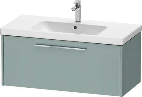 Vanity unit wall-mounted, DC4668010HG0000 Fjord Green Matt, Decor, Handle Chrome