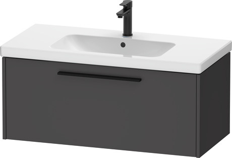 Vanity unit wall-mounted, DC46680BD490000 Graphite Matt, Decor, Handle Diamond black