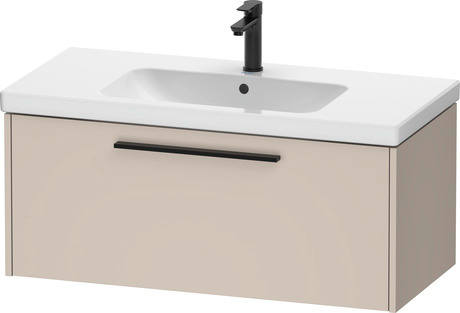 Vanity unit wall-mounted, DC46680BD910000 taupe Matt, Decor, Handle Diamond black