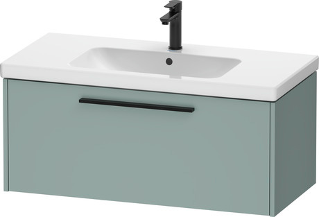 Vanity unit wall-mounted, DC46680BDHG0000 Fjord Green Matt, Decor, Handle Diamond black