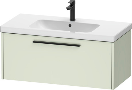 Vanity unit wall-mounted, DC46680BDHH0000 Pale Green Matt, Decor, Handle Diamond black