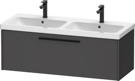 Vanity unit wall-mounted, DC46690BD490000 Graphite Matt, Decor, Handle Diamond black