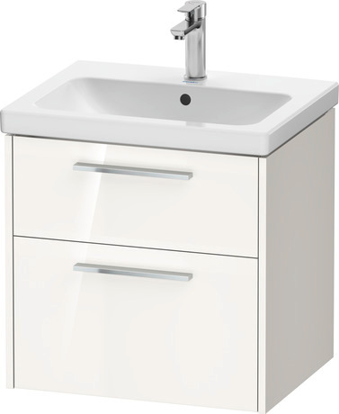 Vanity unit wall-mounted, DC4670010220000 White High Gloss, Decor, Handle Chrome