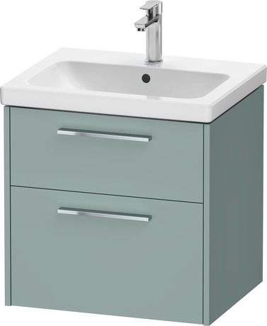 Vanity unit wall-mounted, DC4670010HG0000 Fjord Green Matt, Decor, Handle Chrome