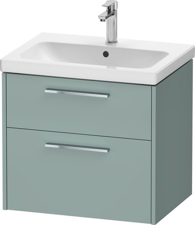 Vanity unit wall-mounted, DC4671010HG0000 Fjord Green Matt, Decor, Handle Chrome