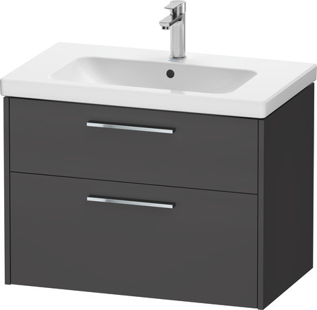 Vanity unit wall-mounted, DC4672010490000 Graphite Matt, Decor, Handle Chrome