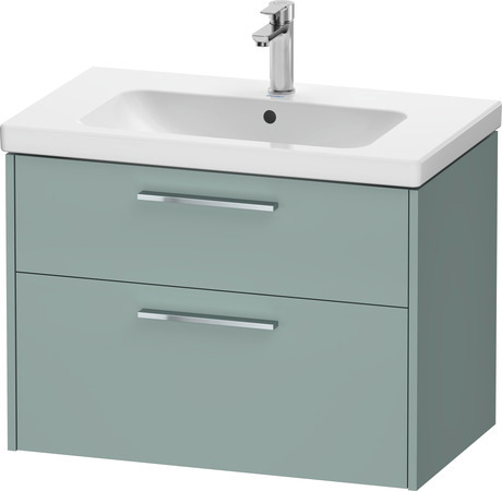 Vanity unit wall-mounted, DC4672010HG0000 Fjord Green Matt, Decor, Handle Chrome