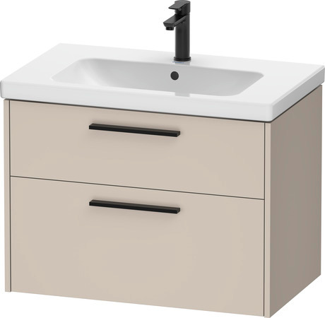 Vanity unit wall-mounted, DC46720BD910000 taupe Matt, Decor, Handle Diamond black