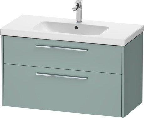 Vanity unit wall-mounted, DC4673010HG0000 Fjord Green Matt, Decor, Handle Chrome