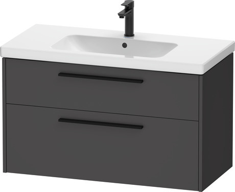 Vanity unit wall-mounted, DC46730BD490000 Graphite Matt, Decor, Handle Diamond black