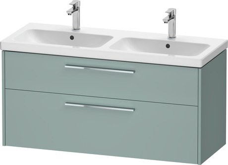 Vanity unit wall-mounted, DC4674010HG0000 Fjord Green Matt, Decor, Handle Chrome