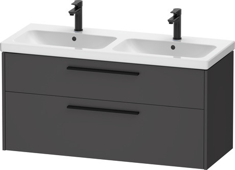 Vanity unit wall-mounted, DC46740BD490000 Graphite Matt, Decor, Handle Diamond black