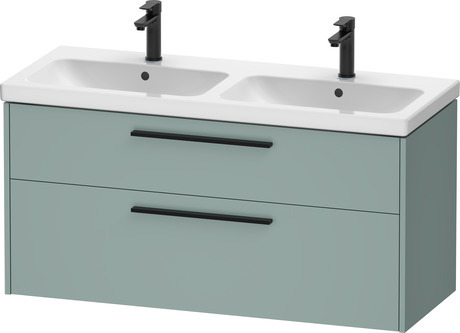 Vanity unit wall-mounted, DC46740BDHG0000 Fjord Green Matt, Decor, Handle Diamond black