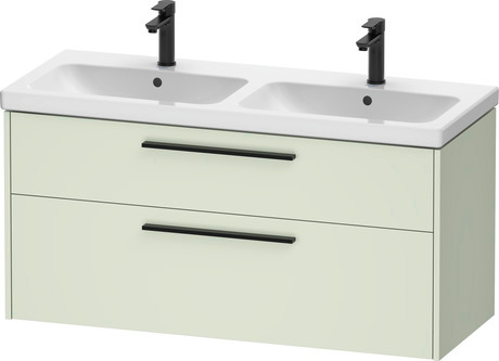 Vanity unit wall-mounted, DC46740BDHH0000 Pale Green Matt, Decor, Handle Diamond black