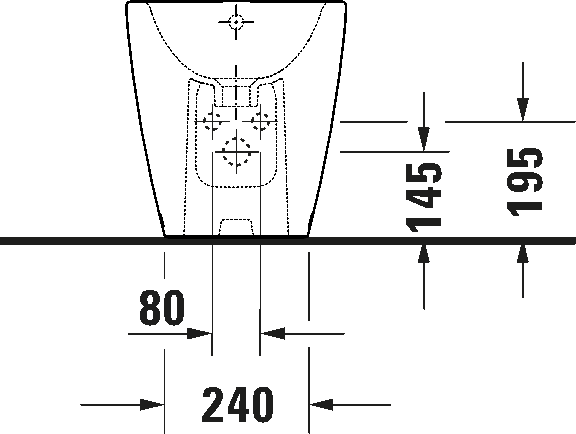 Floorstanding bidet, 229410