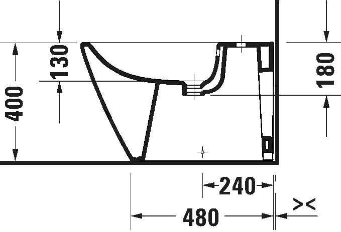 Floorstanding bidet, 229410