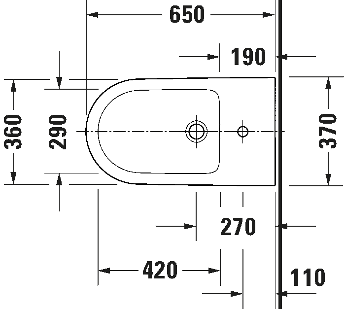 Floorstanding bidet, 229410