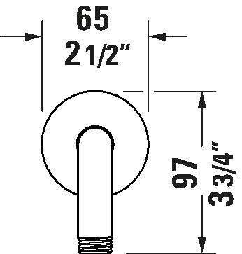 Shower Arm, UV0670027