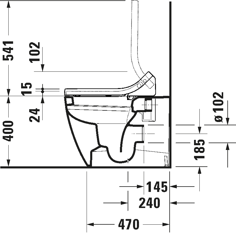 Shower toilet seat, 613000