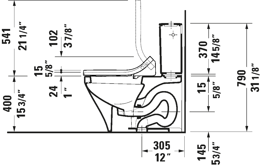 Shower toilet seat, 613200