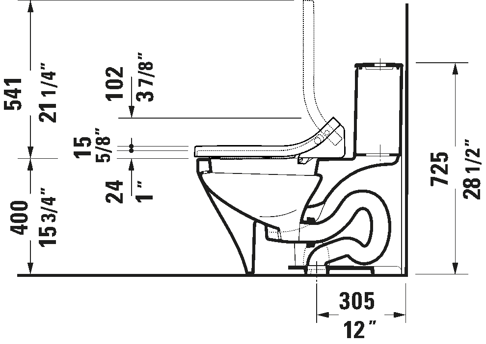 Shower toilet seat, 613200