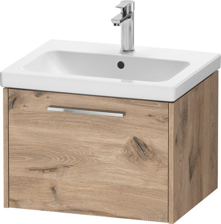 Vanity unit wall-mounted, DC4665010550000 Marbled Oak Matt, Decor, Handle Chrome