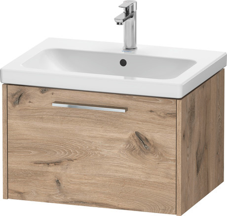 Vanity unit wall-mounted, DC4666010550000 Marbled Oak Matt, Decor, Handle Chrome