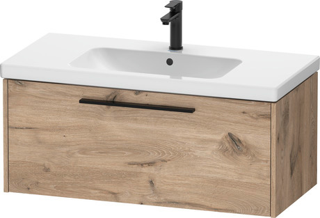 Vanity unit wall-mounted, DC46680BD550000 Marbled Oak Matt, Decor, Handle Diamond black