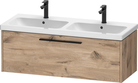 Vanity unit wall-mounted, DC46690BD550000 Marbled Oak Matt, Decor, Handle Diamond black