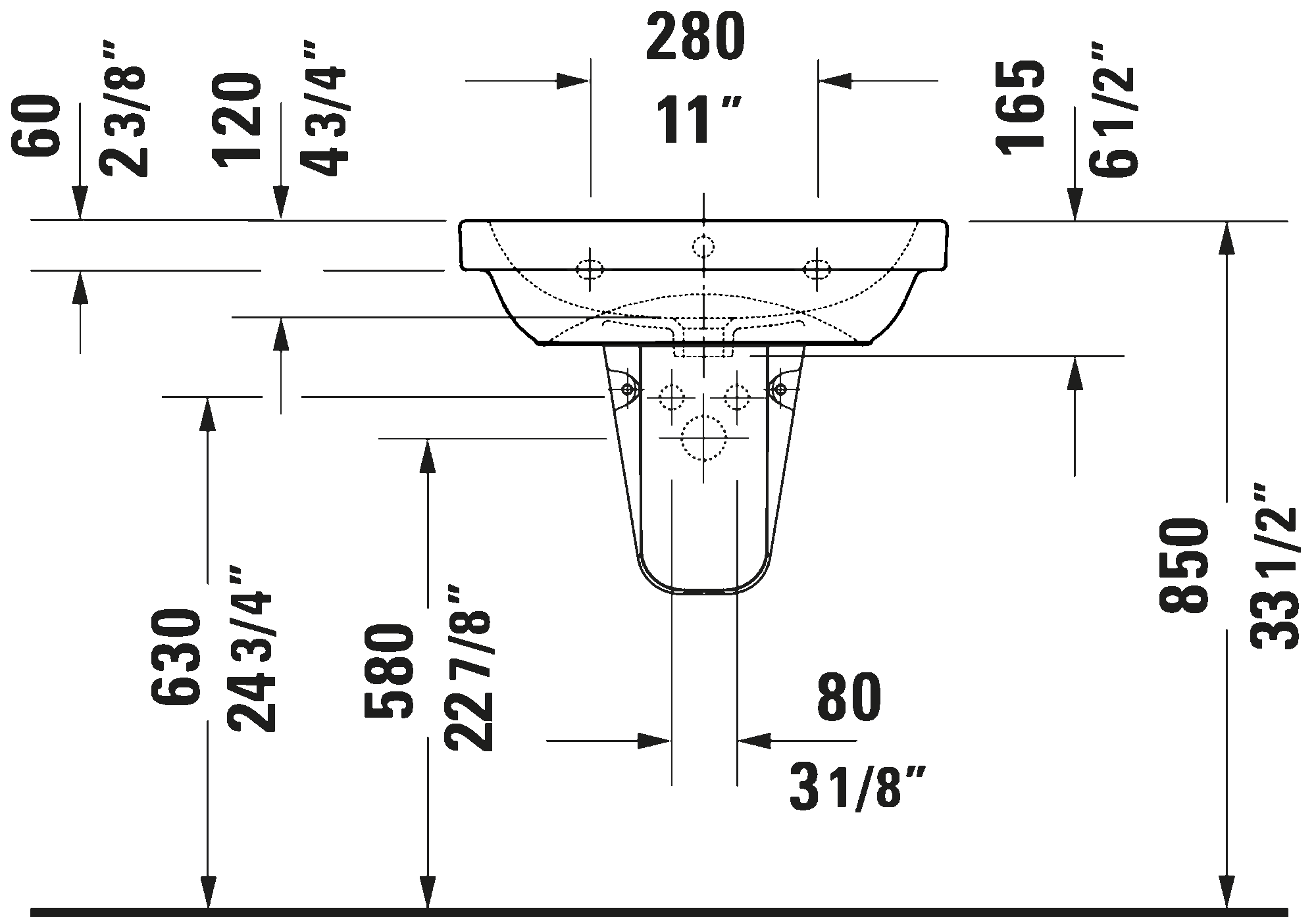 Wall Mounted Sink, 239860
