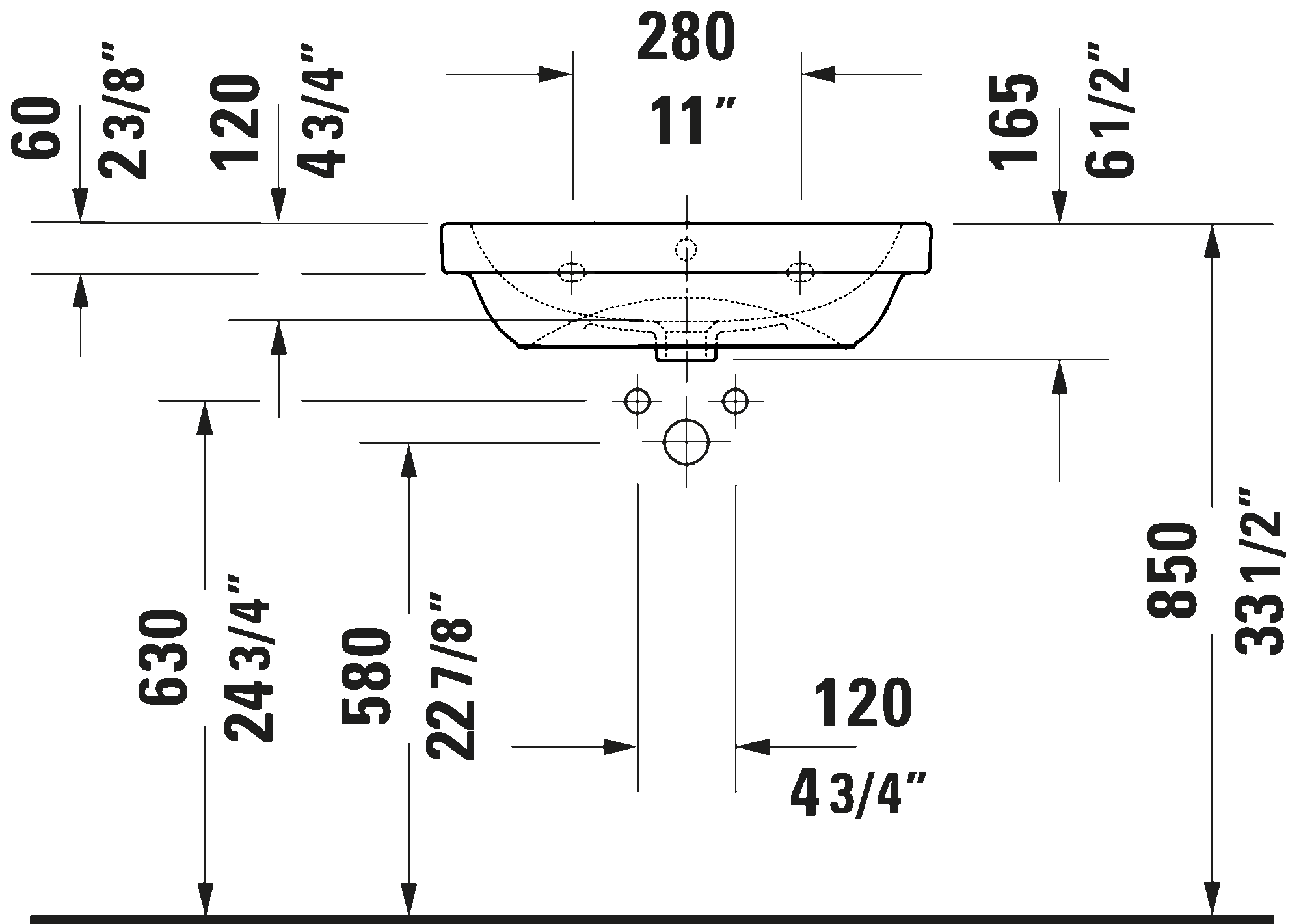 Wall Mounted Sink, 239860