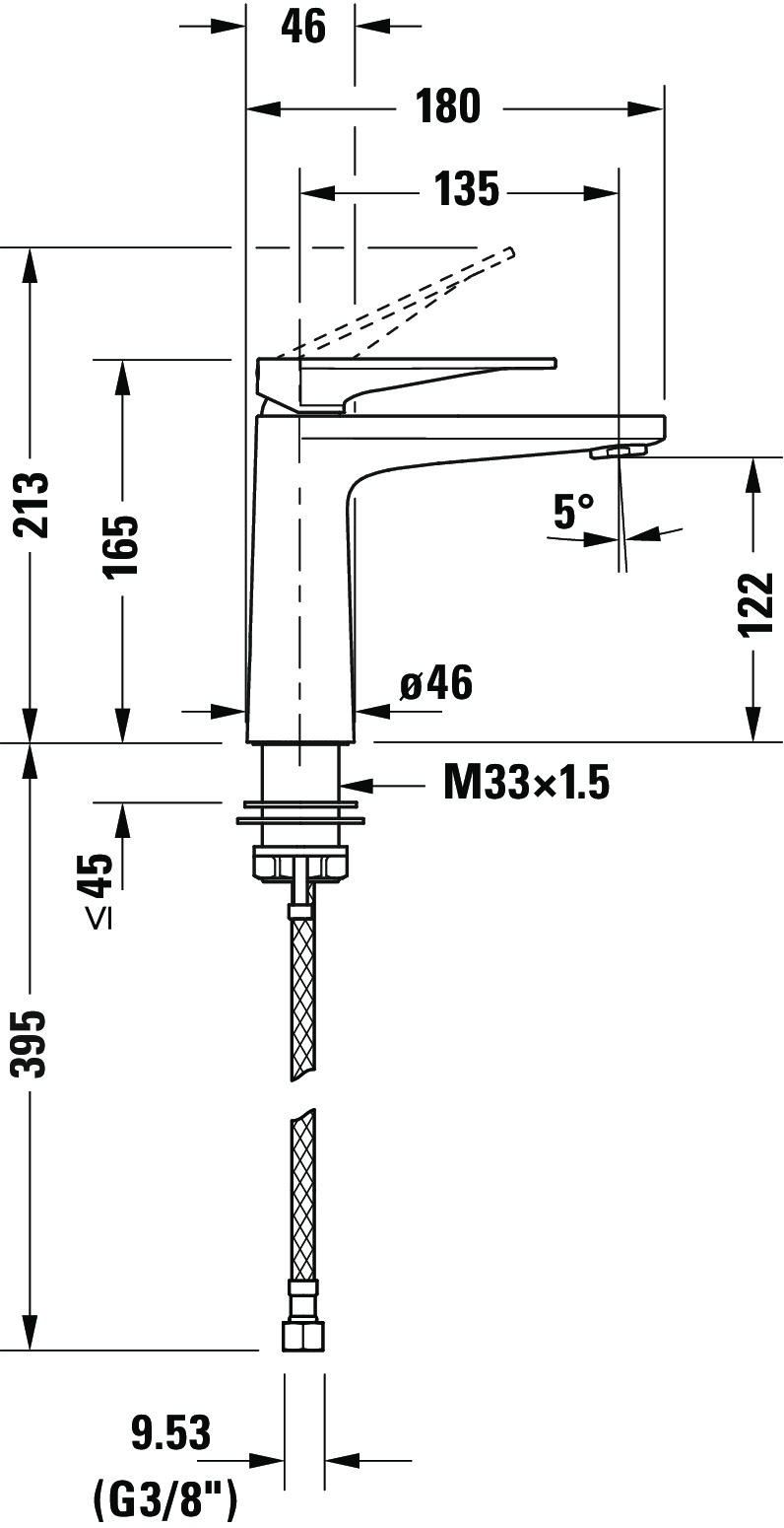 Single lever basin mixer M FreshStart, TU1021002