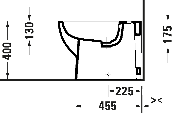 Floorstanding bidet, 272310